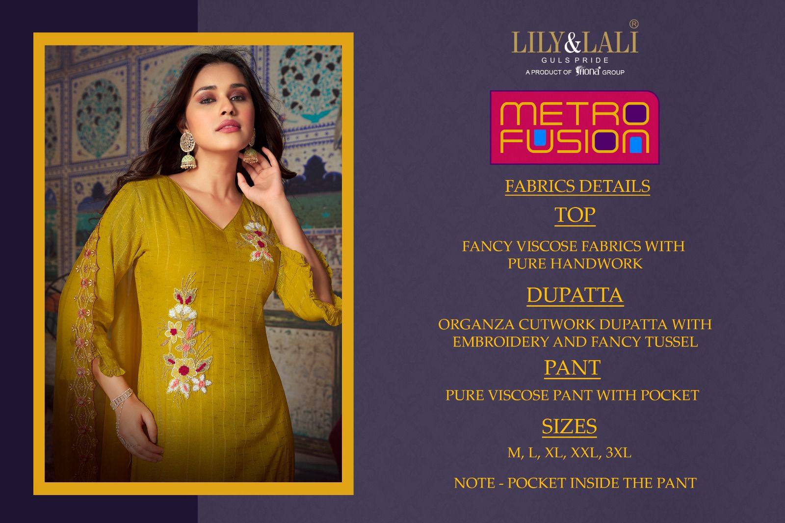 lily and lali metro fusion viscose new and modern look top bottom with dupatta catalog