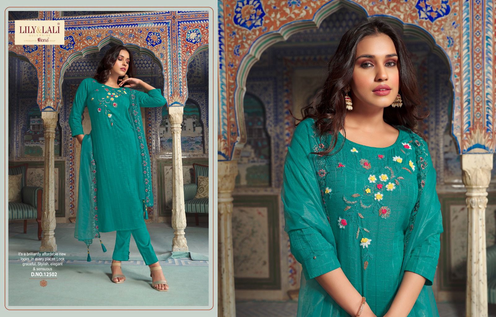 lily and lali metro fusion viscose new and modern look top bottom with dupatta catalog