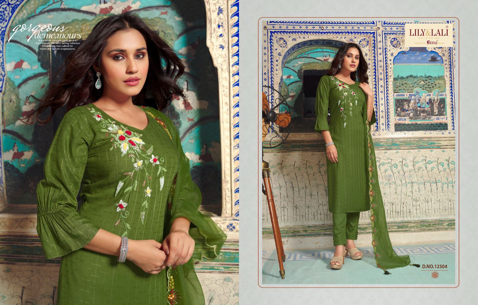 lily and lali metro fusion viscose new and modern look top bottom with dupatta catalog