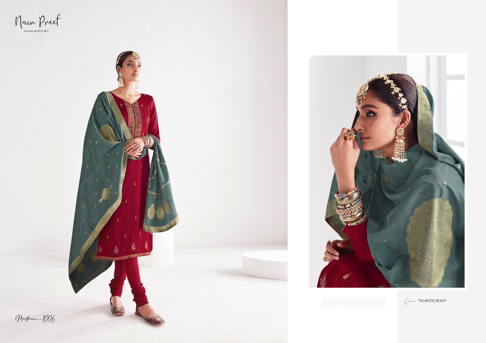 mumtaz art nainpreet mastani silk gracefull look salwar suit catalog