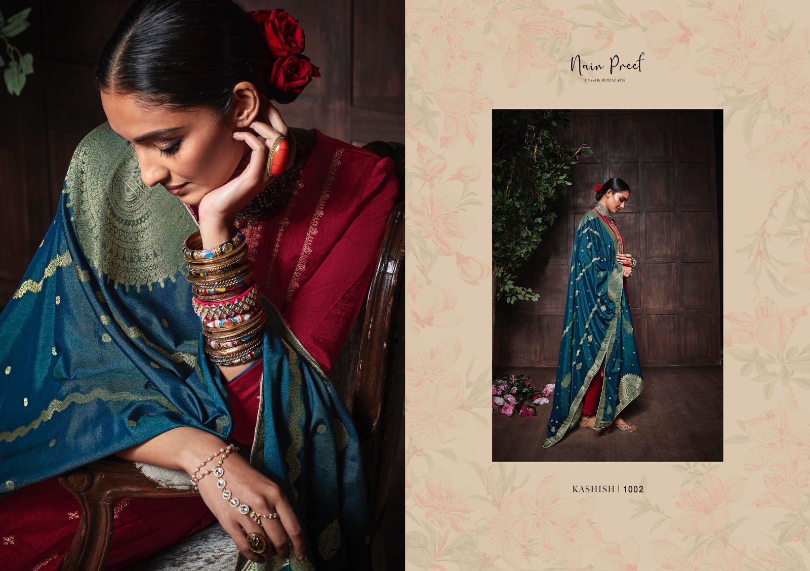 mumtaz art nainpreet silk new and modern style salwar suit catalog