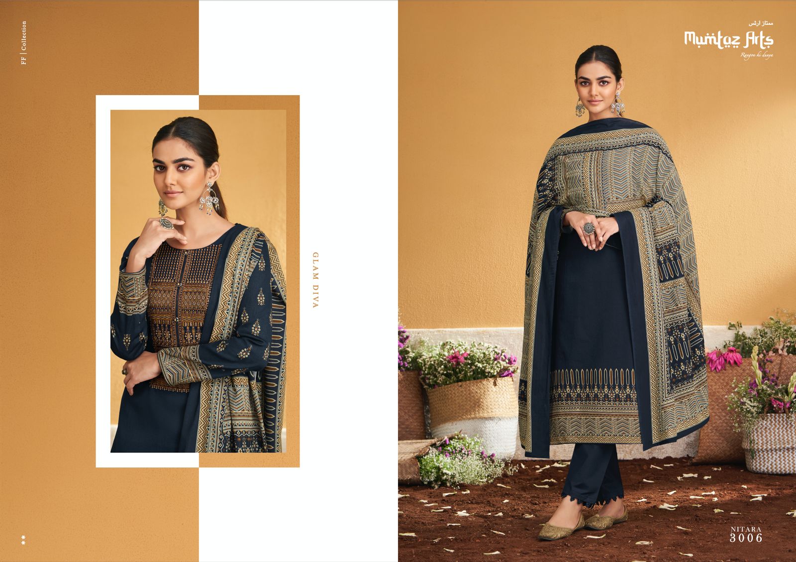 Mumtaz art nitara viscose decent embroidery look salwar suit catalog