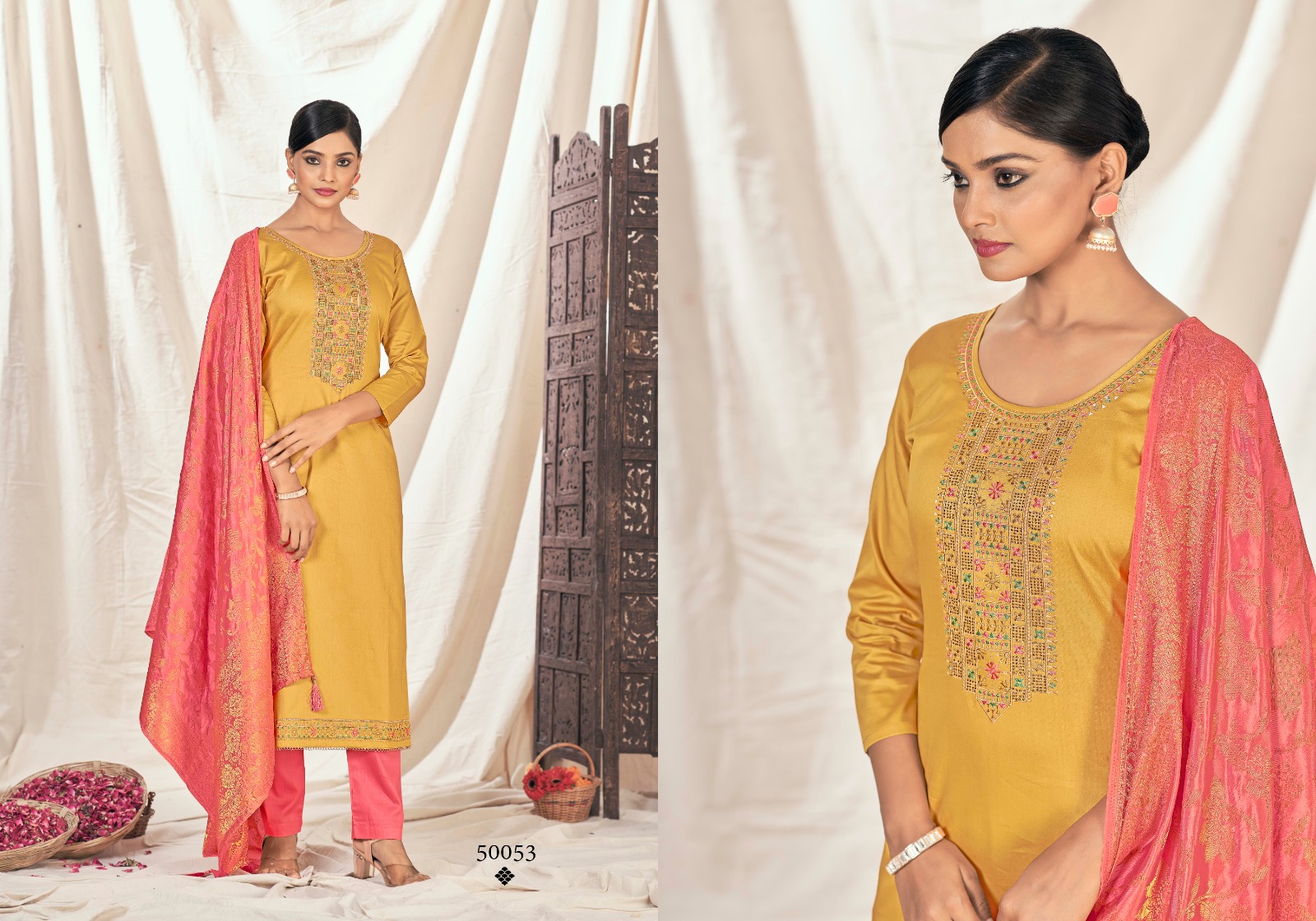 panch ratna asopalav vol 4 jam silk elegant salwar suit catalog