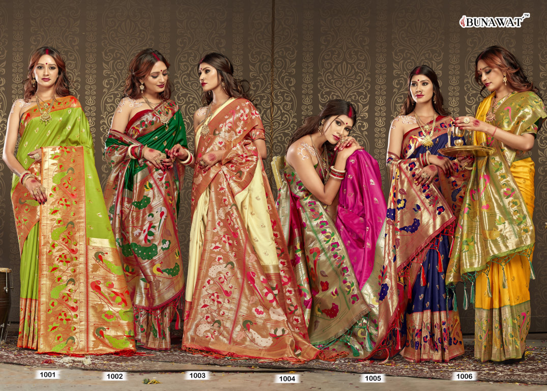 sangam print aaradhna paitahni silk attrctive look saree catalog