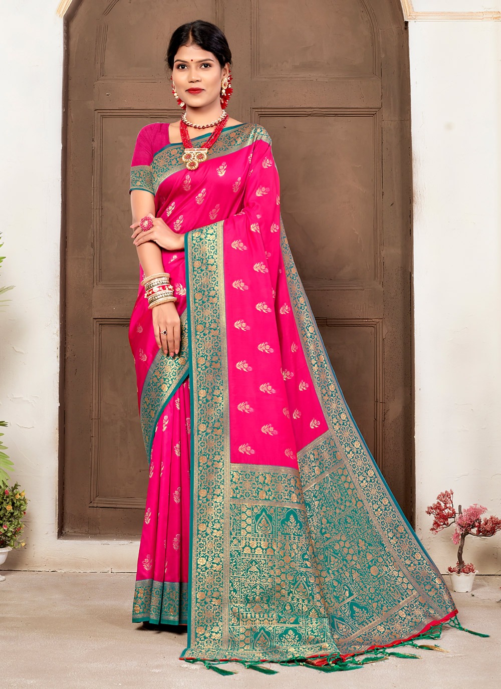 sangam print parampara banarsi silk elegant saree catalog