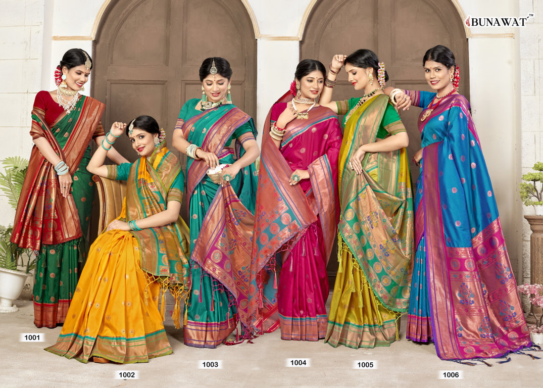 sangam print vatsyala silk paithani silk regal look saree catalog