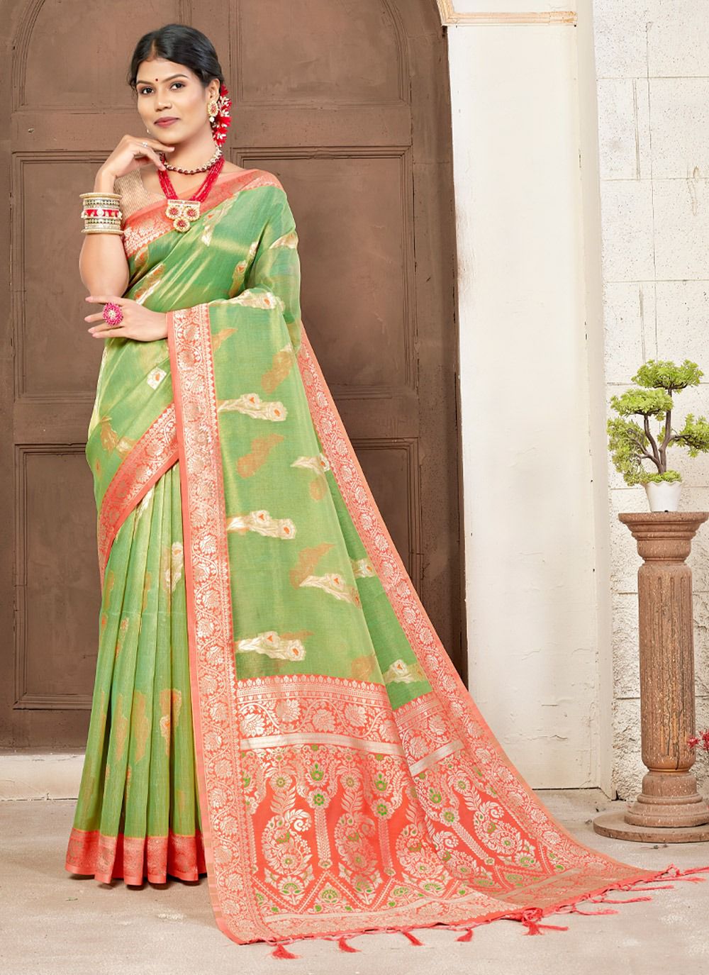 sangam print vibhor cotton catchy look saree catalog