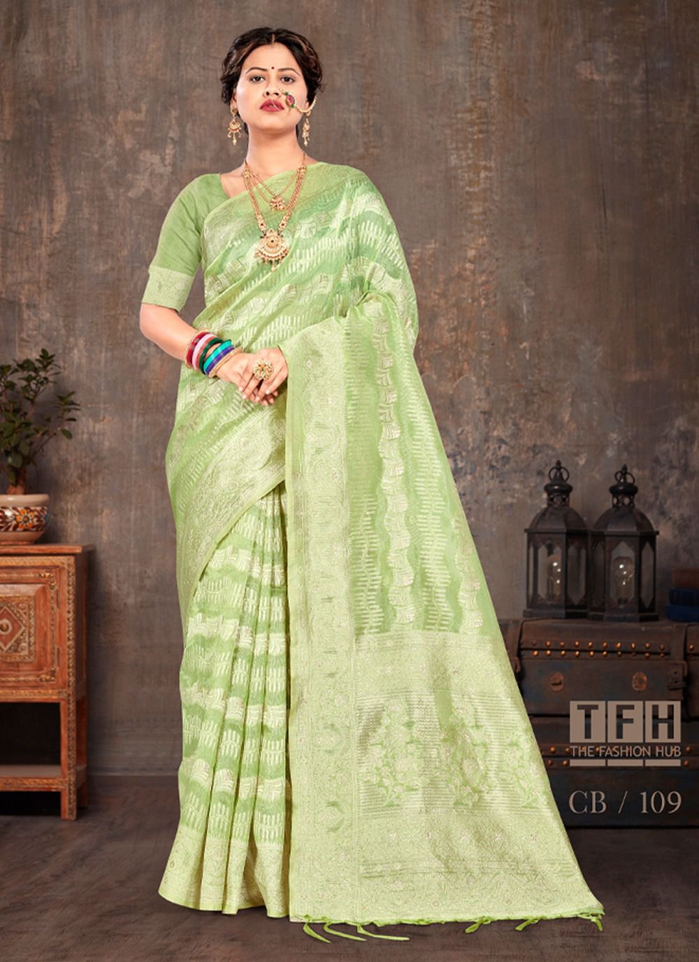 sangam prints cotton cotton candy attractive look saree catalog