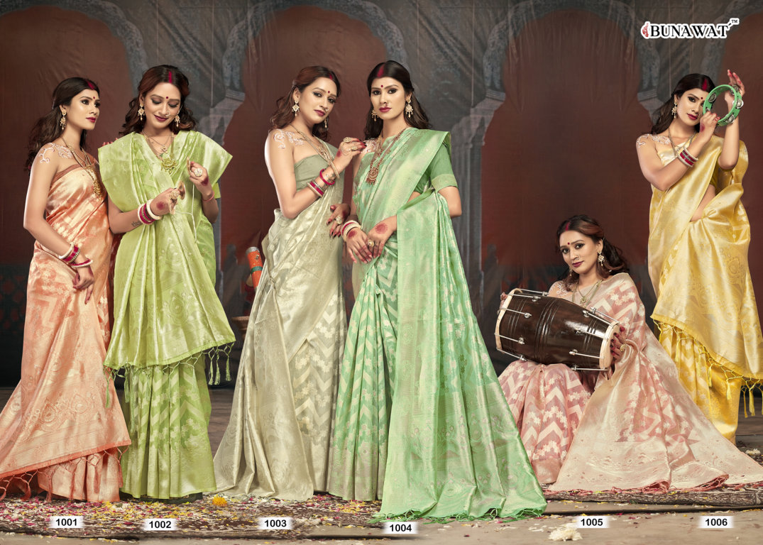 sangam prints kajal silk innovative look saree catalog