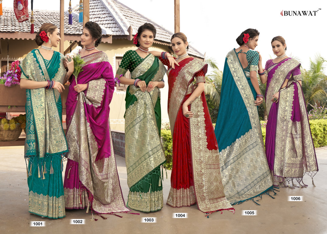 sangam prints lavanya banarsi silk exclusive look saree catalog