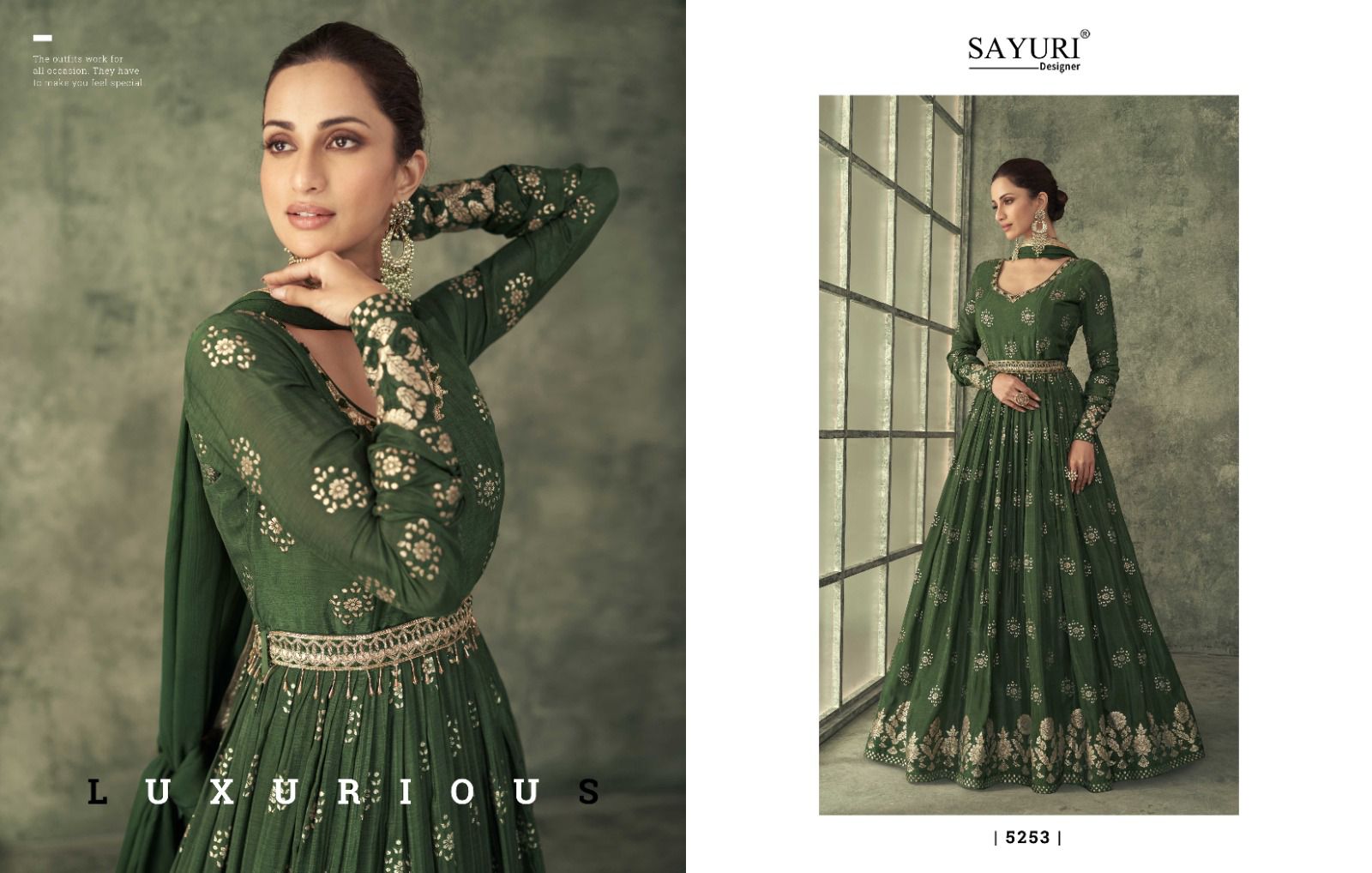 sayuri shine viscose festivre look kurti catalog