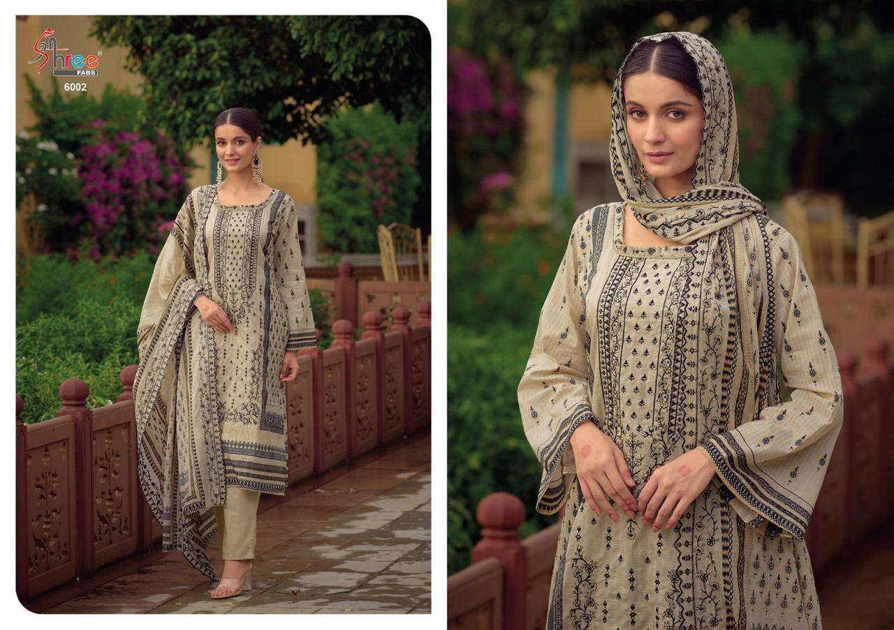 shree fabs  bin saeed lawn collection vol 6  lawn elegant salwar suit catalog