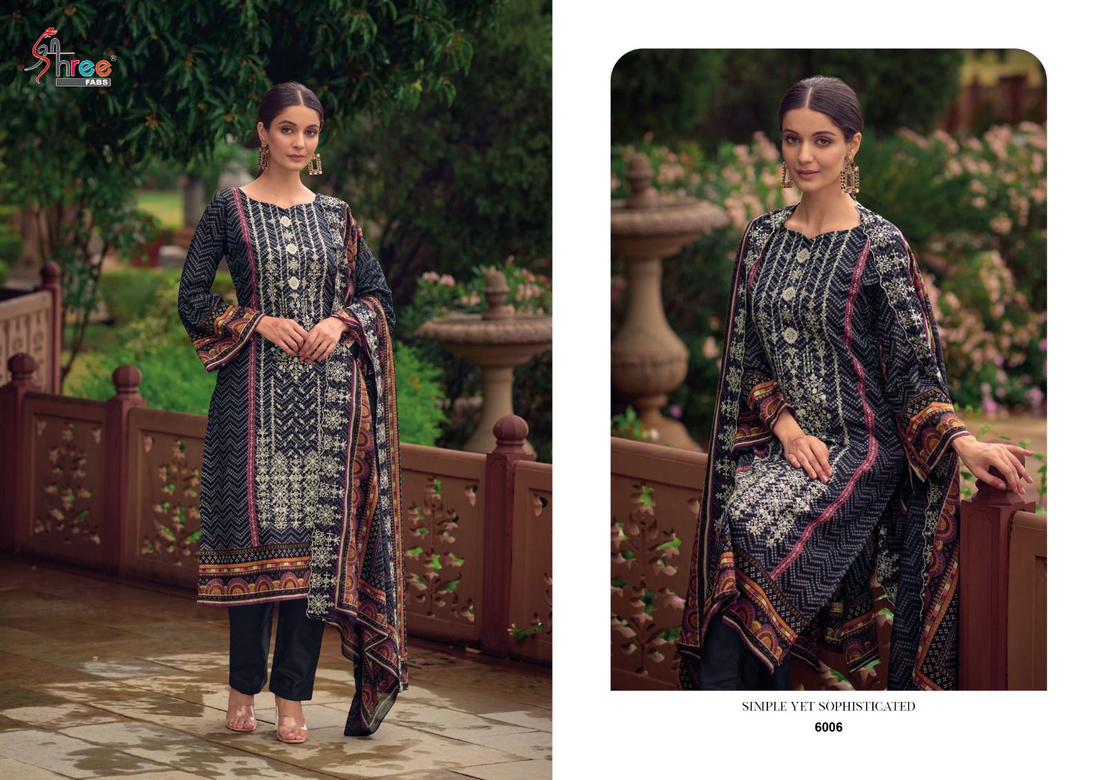 shree fabs  bin saeed lawn collection vol 6  lawn elegant salwar suit catalog