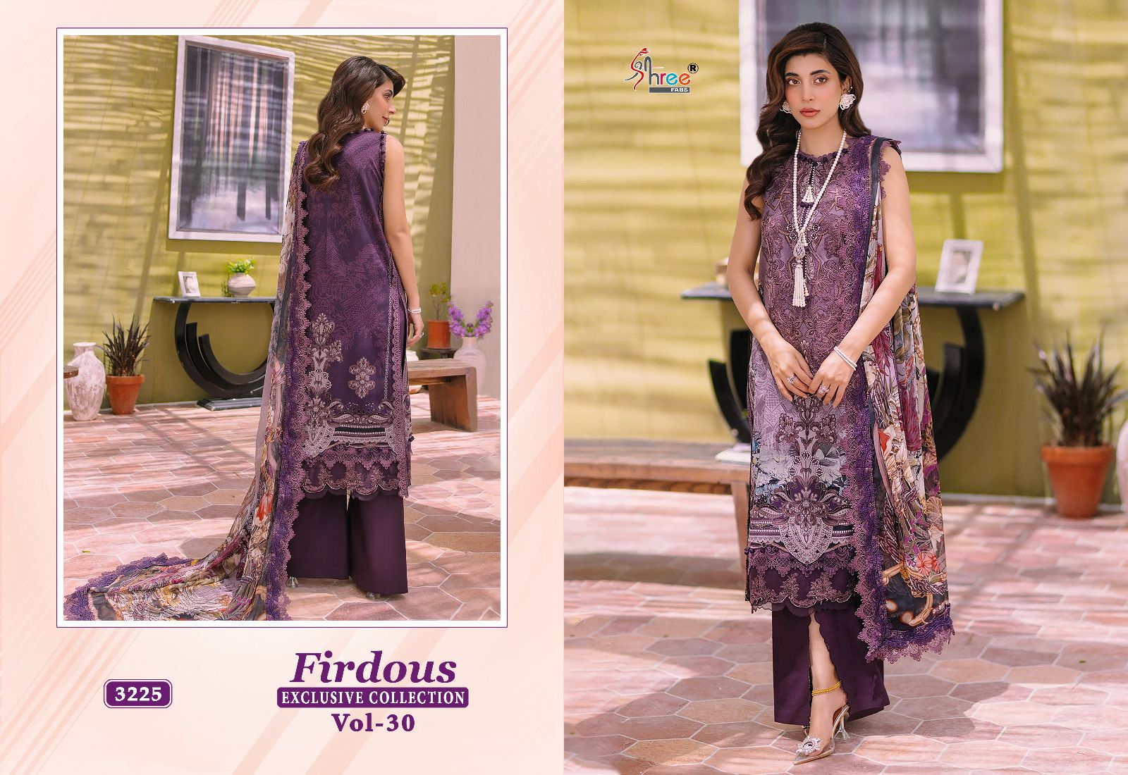 shree fabs Firdous Exclusive Collection Vol 30 cotton innovative look salwar suit with silver dupatta catalog