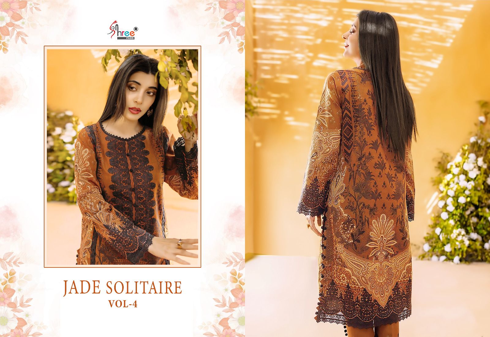 shree fabs Jade Solitarie Vol 4 cotton exclusive print salwar suit with chiffon dupatta catalog