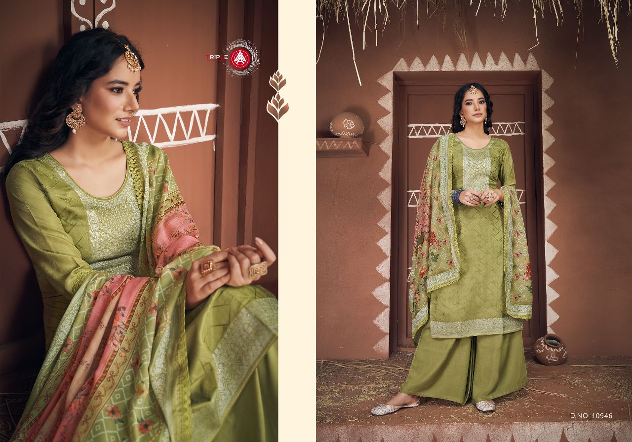 triple aAA Banno muslin innovative look salwar suit catalog