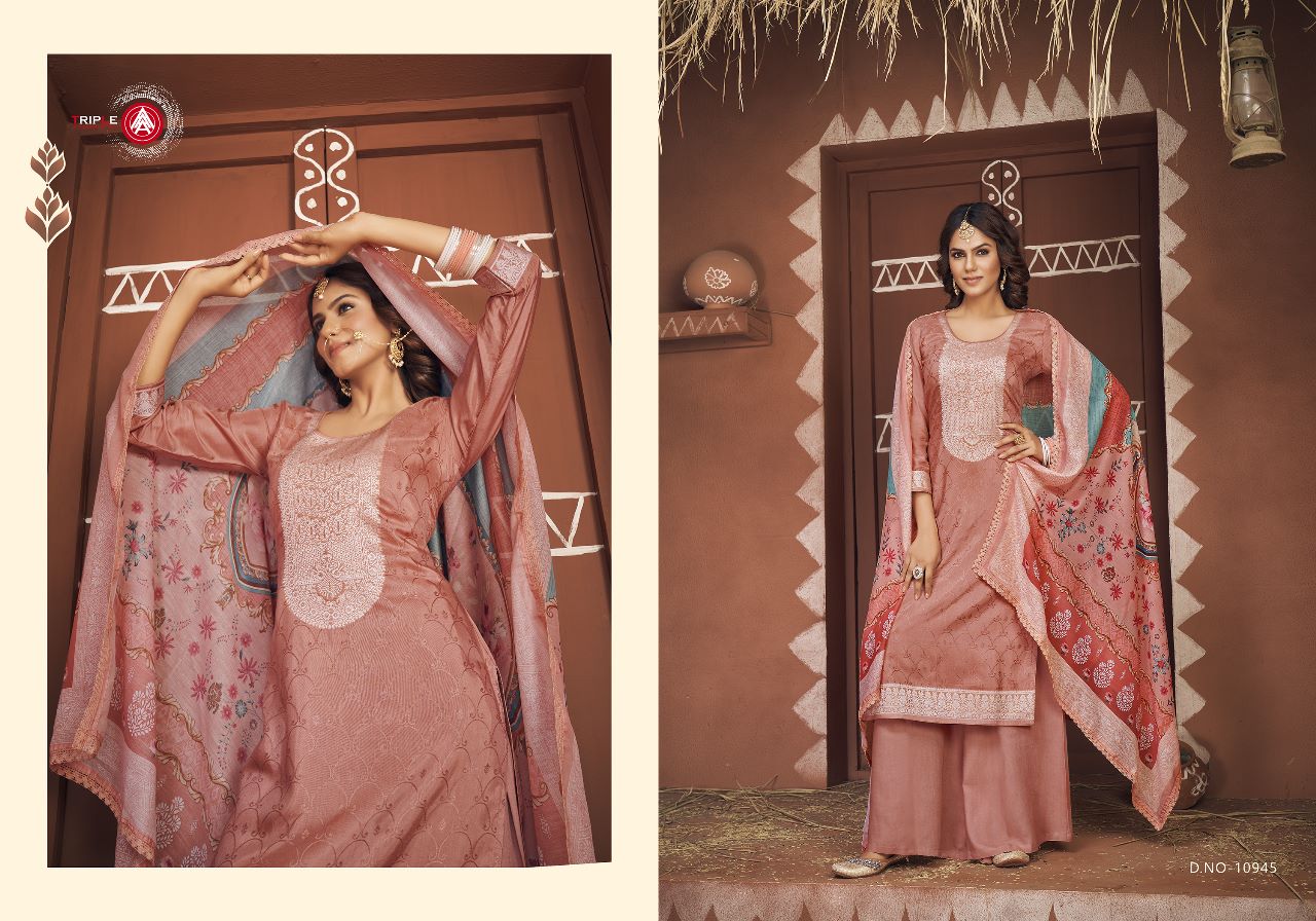 triple aAA Banno muslin innovative look salwar suit catalog