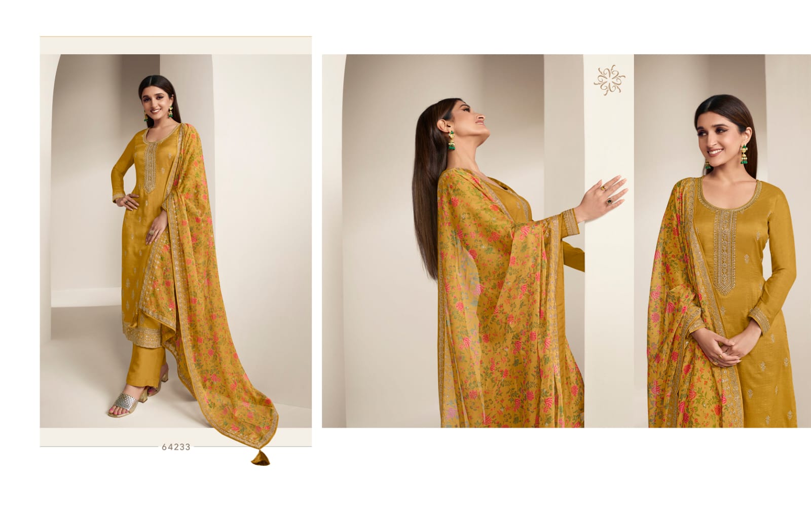 vinay fashin kaseesh aashna 2 organza regal look salwar suit catalog