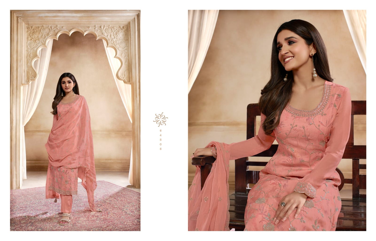 vinay fashion kaseesh pearl organza innovative look salwar suit catalog