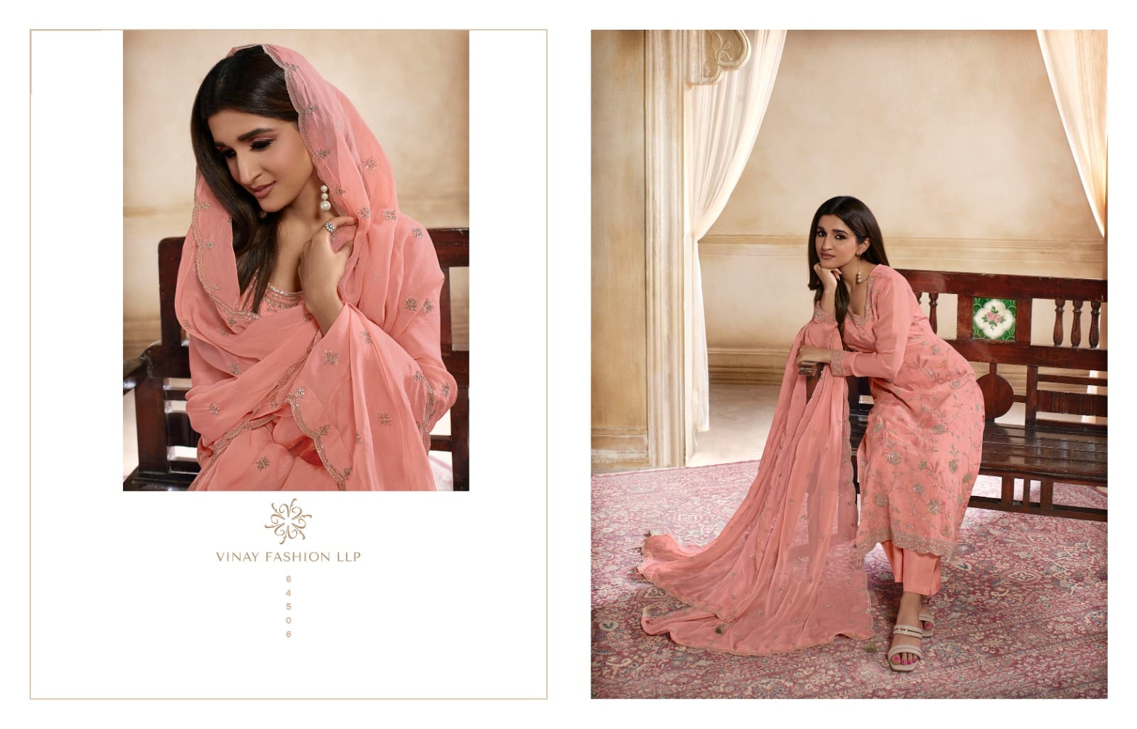 vinay fashion kaseesh pearl organza innovative look salwar suit catalog