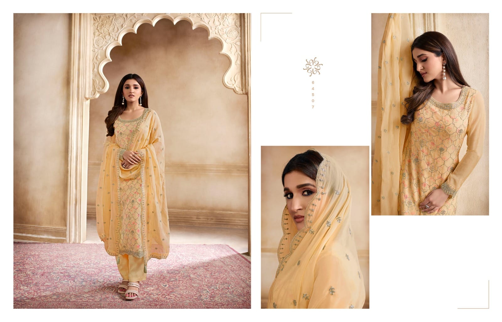 vinay fashion kaseesh pearl organza innovative look salwar suit catalog