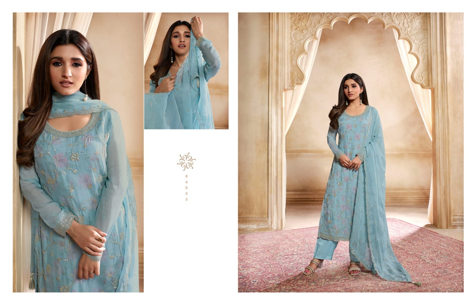 vinay fashion kaseesh pearl organza innovative look salwar suit catalog