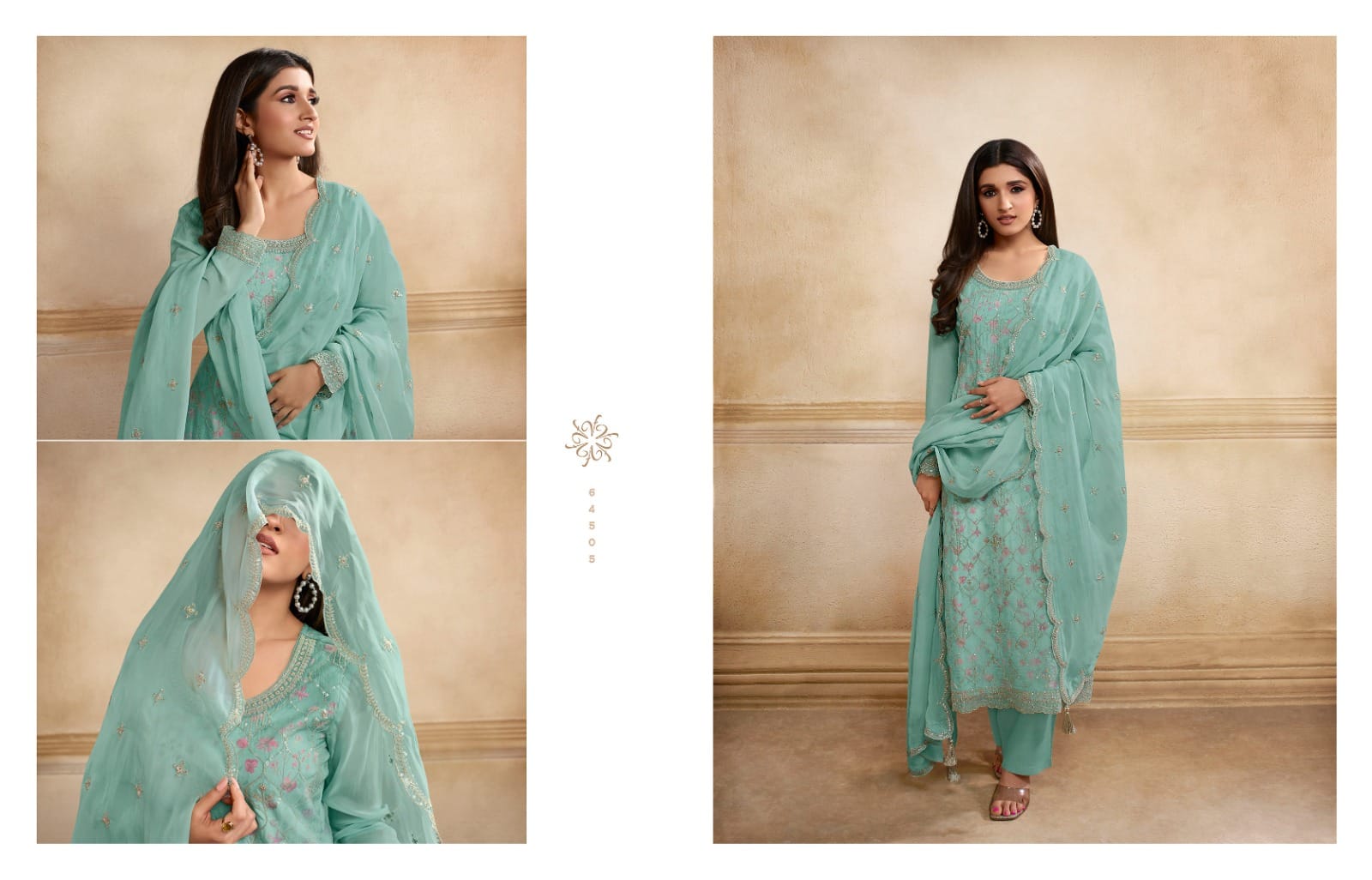 vinay fashion kaseesh pearl organza innovative look salwar suit catalog