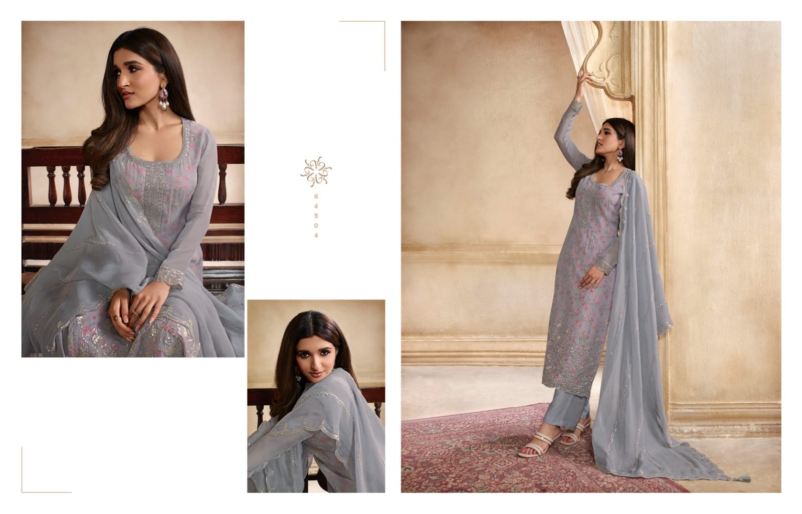 vinay fashion kaseesh pearl organza innovative look salwar suit catalog