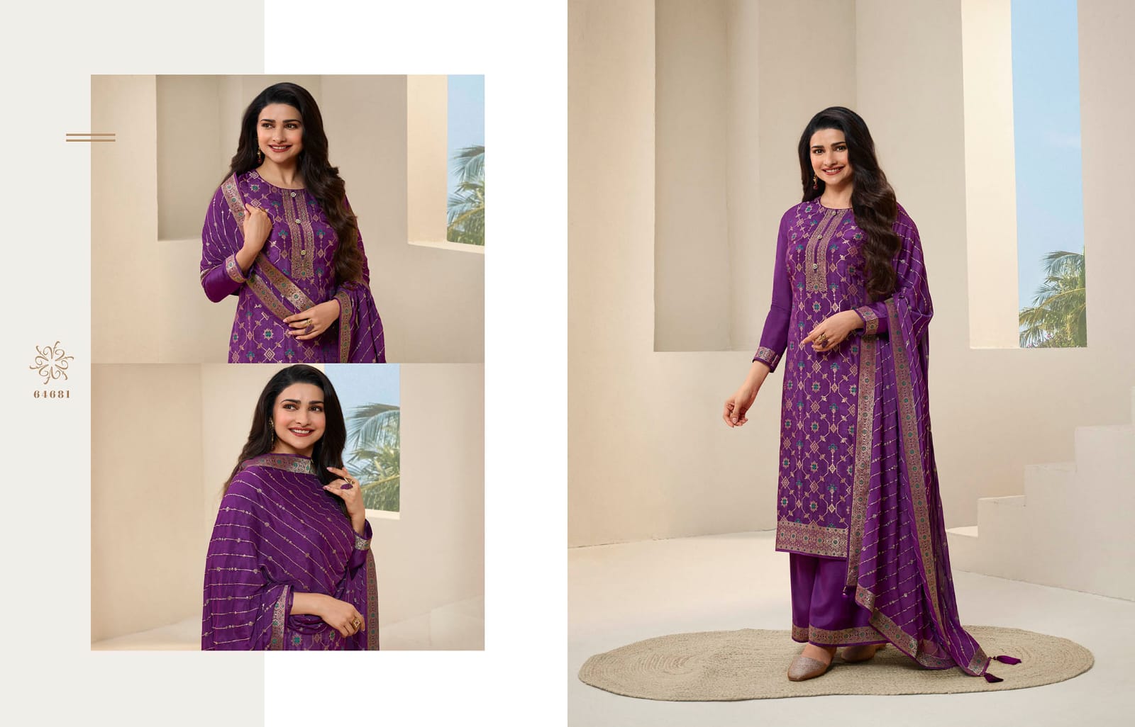 vinay fashion kuleesh sana 3 dola regal look salwar suit catalog