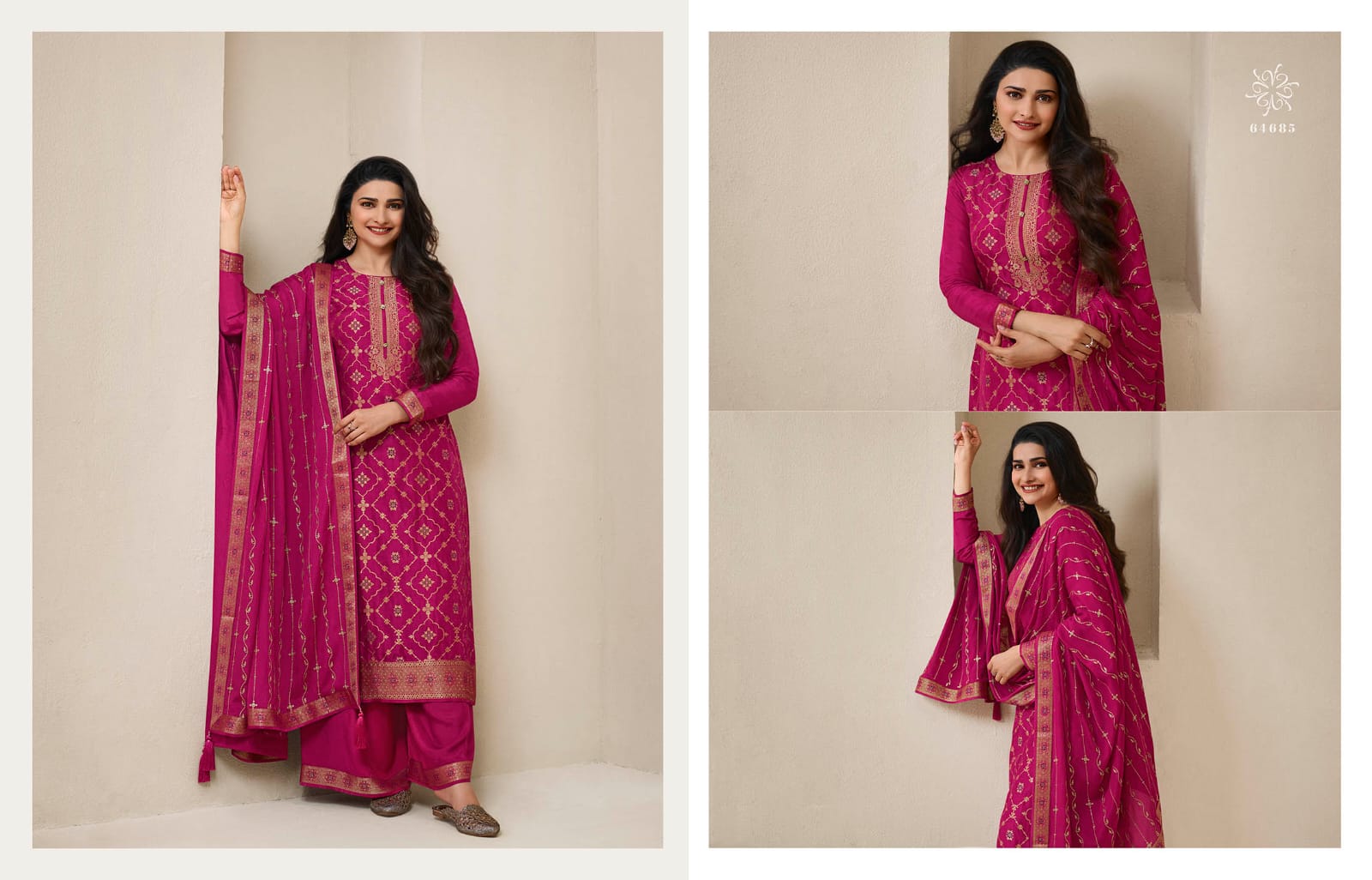 vinay fashion kuleesh sana 3 dola regal look salwar suit catalog