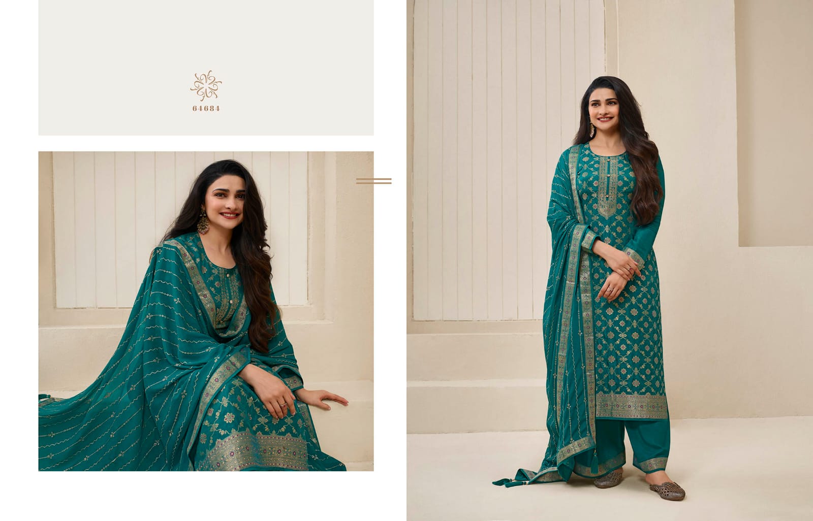 vinay fashion kuleesh sana 3 dola regal look salwar suit catalog