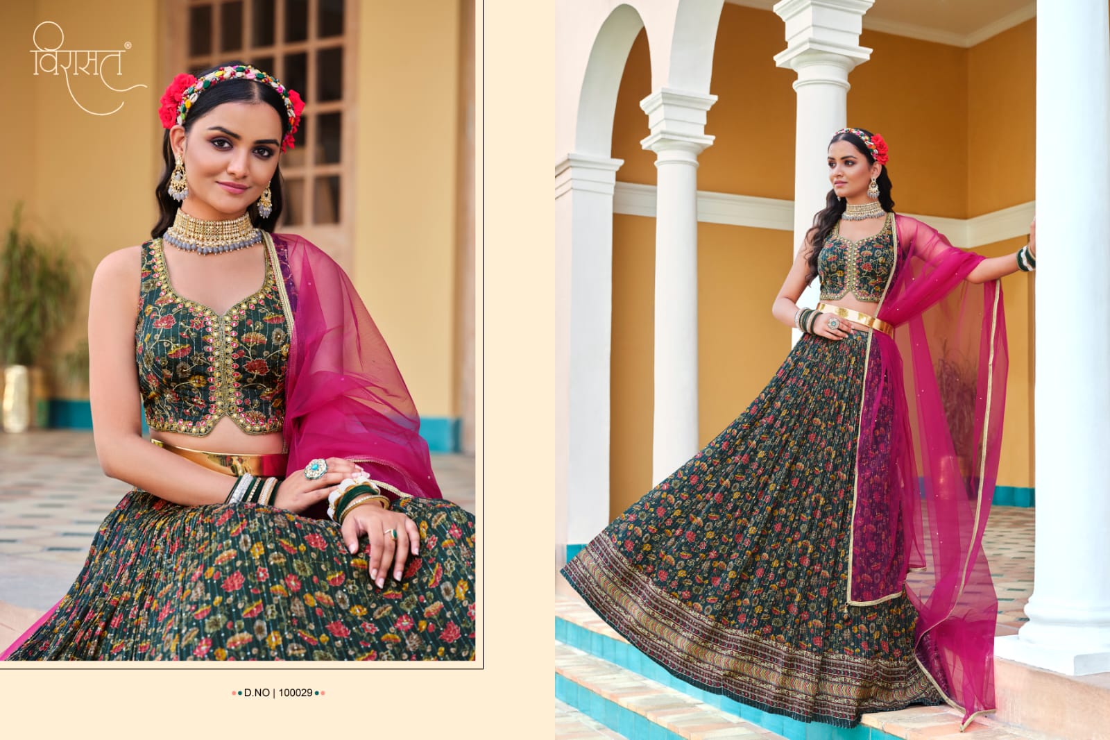 virasat saanvi chinnon goregeous look lehenga catalog