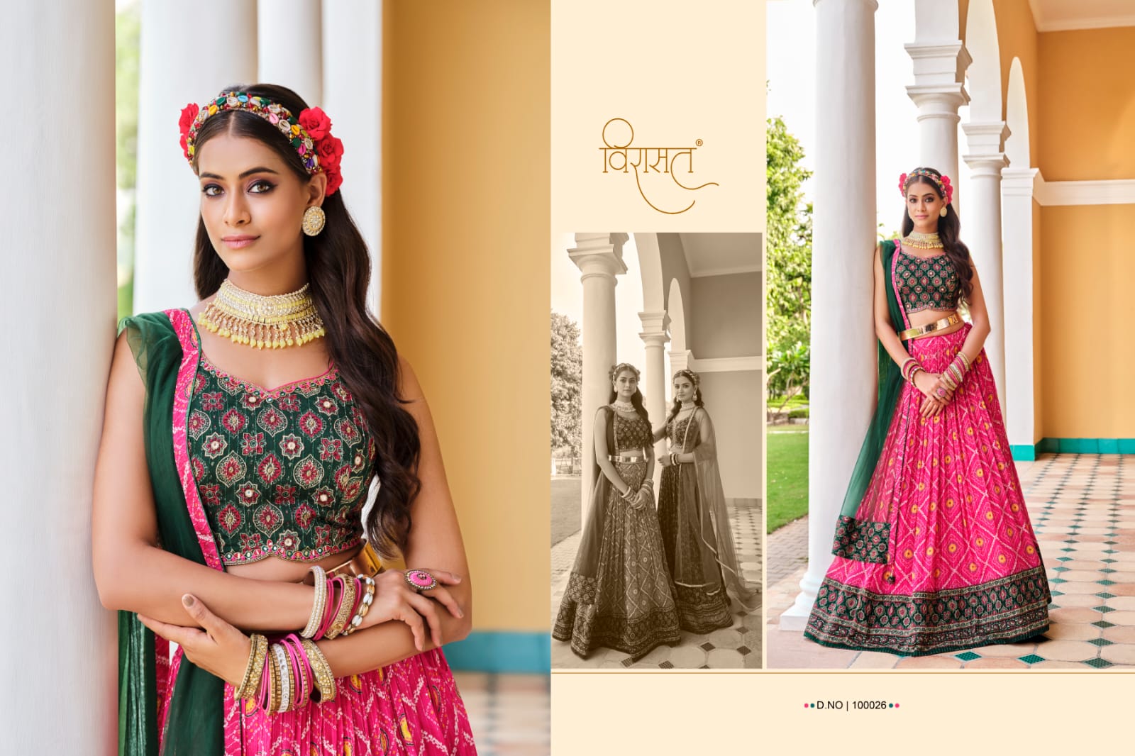 virasat saanvi chinnon goregeous look lehenga catalog