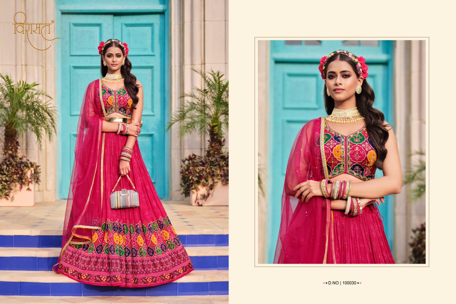 virasat saanvi chinnon goregeous look lehenga catalog