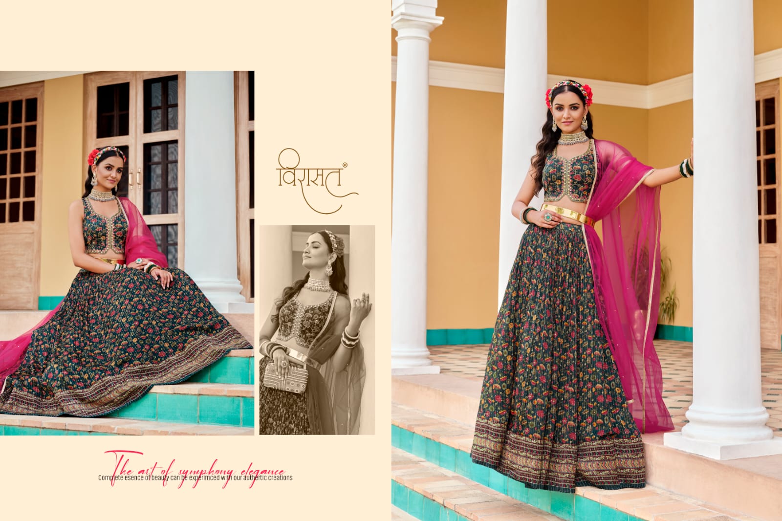 virasat saanvi chinnon goregeous look lehenga catalog