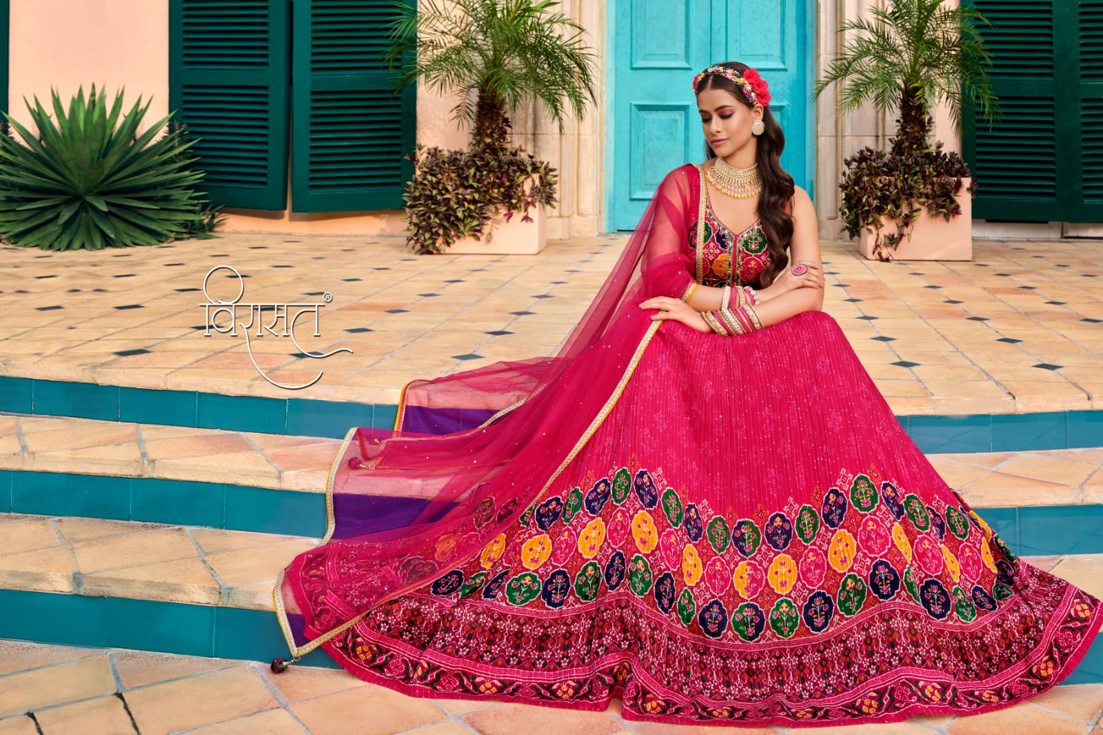 virasat saanvi chinnon goregeous look lehenga catalog