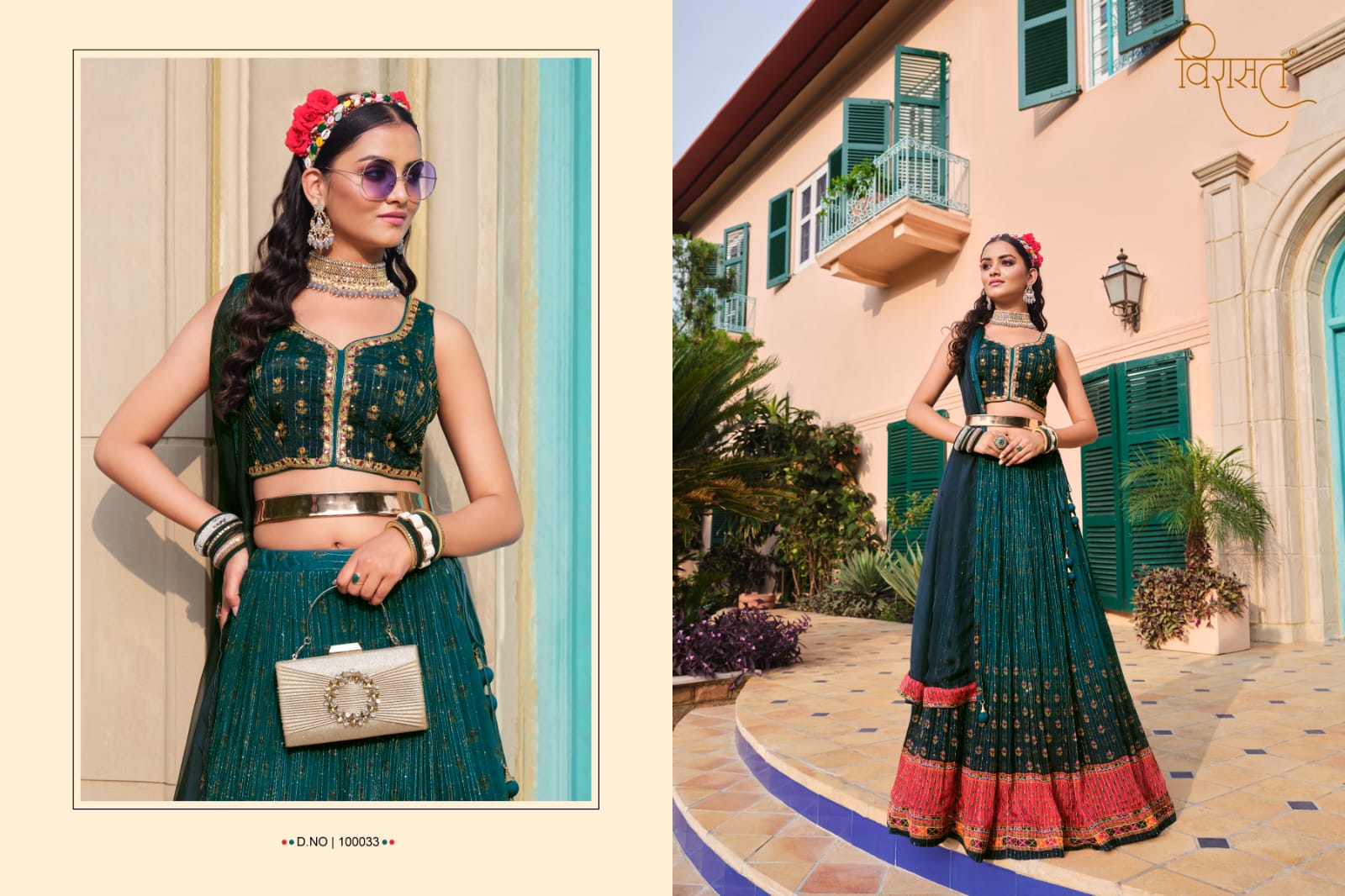 virasat saanvi chinnon goregeous look lehenga catalog