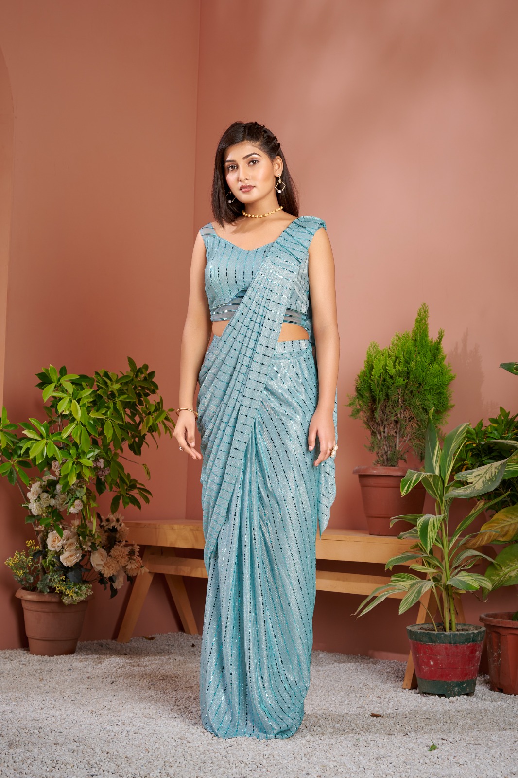 amoha trendz d no 101015 imported fabric catchy look saree catalog