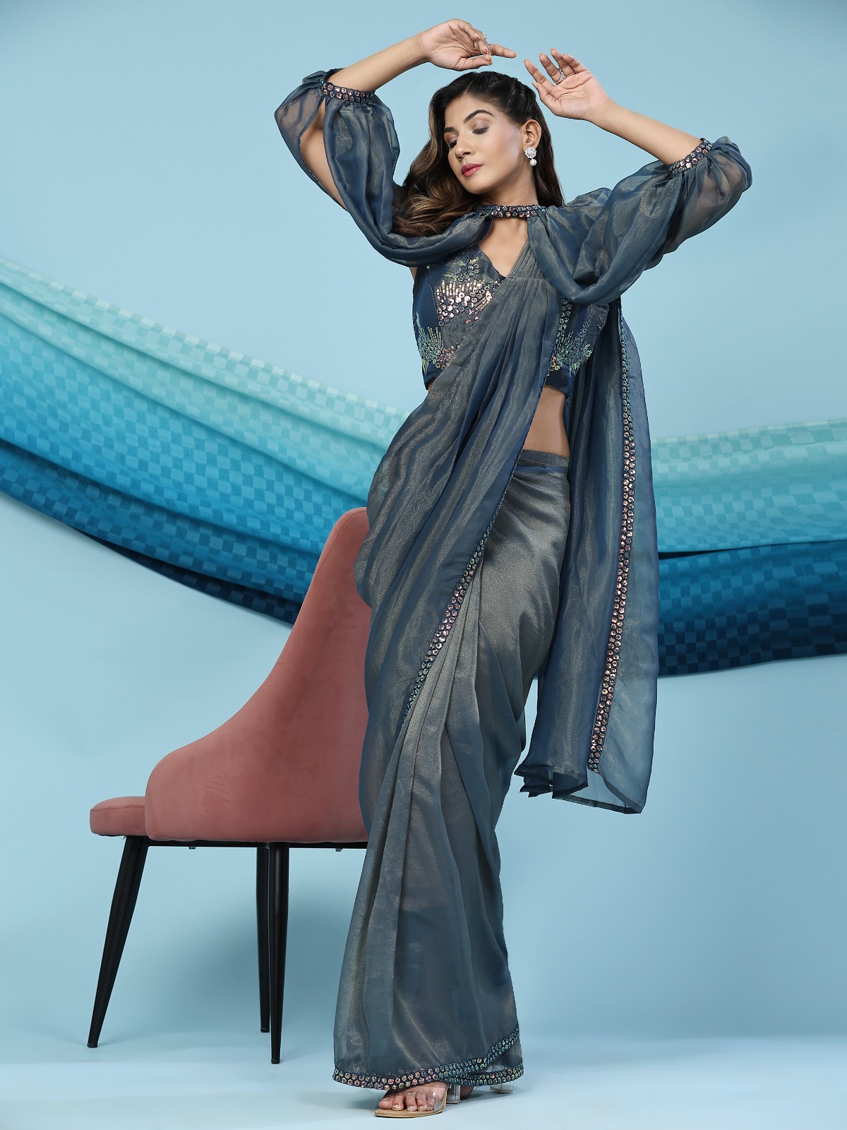 amoha trendz d no 263 Fancy catchy look saree catalog