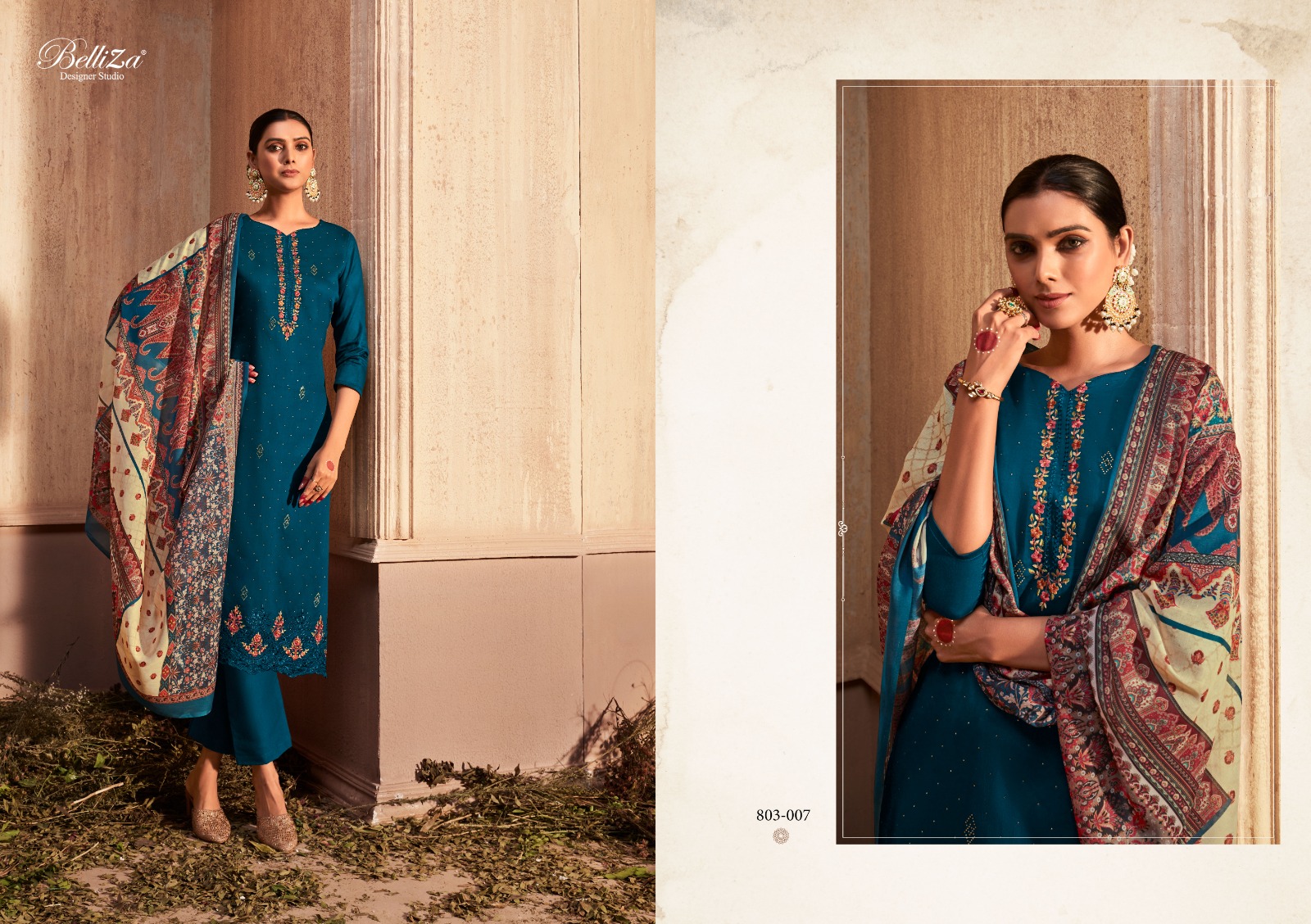 belliza designer studio gulzaar cotton innovative look salwar suit catalog