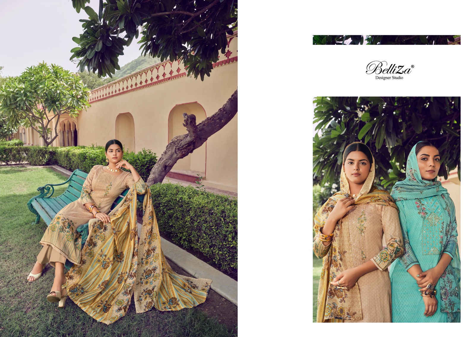 belliza designer studio naira jam cotton catchy look salwar suit catalog