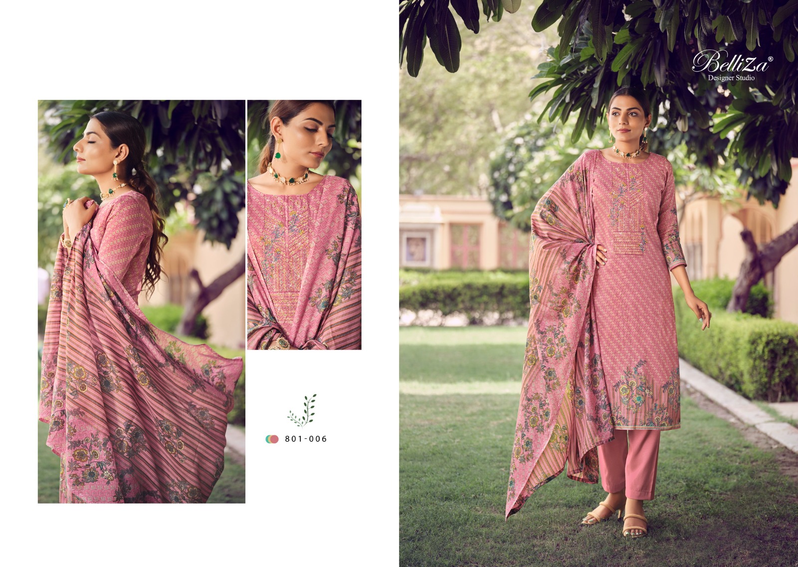 belliza designer studio naira jam cotton catchy look salwar suit catalog