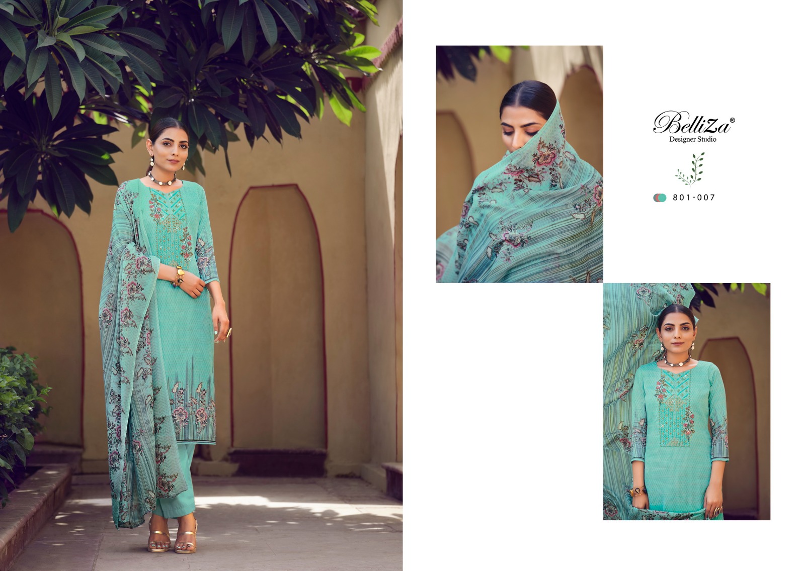 belliza designer studio naira jam cotton catchy look salwar suit catalog