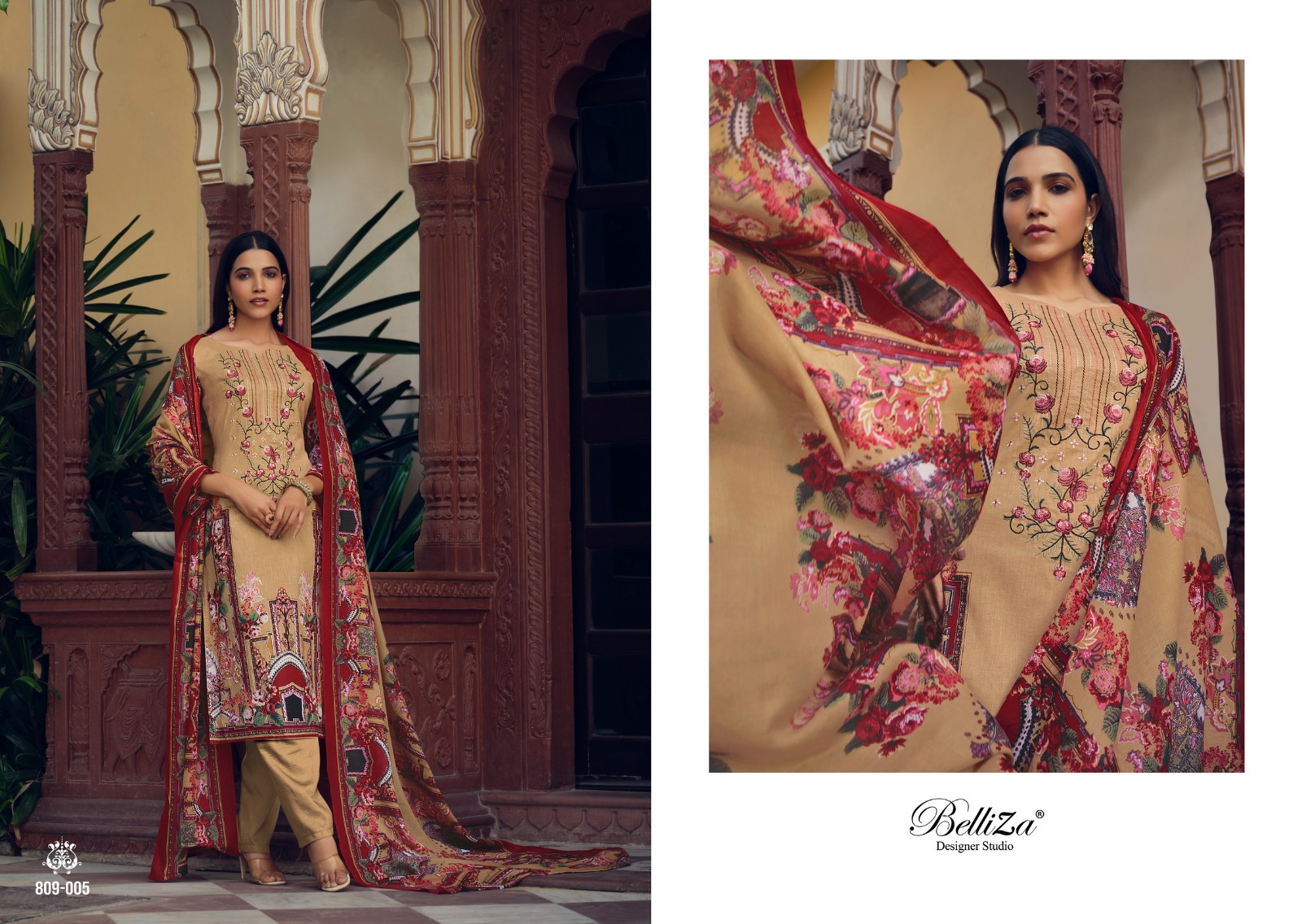 belliza designer studio naira vol 15 mal mal cotton catchy look salwar suit catalog