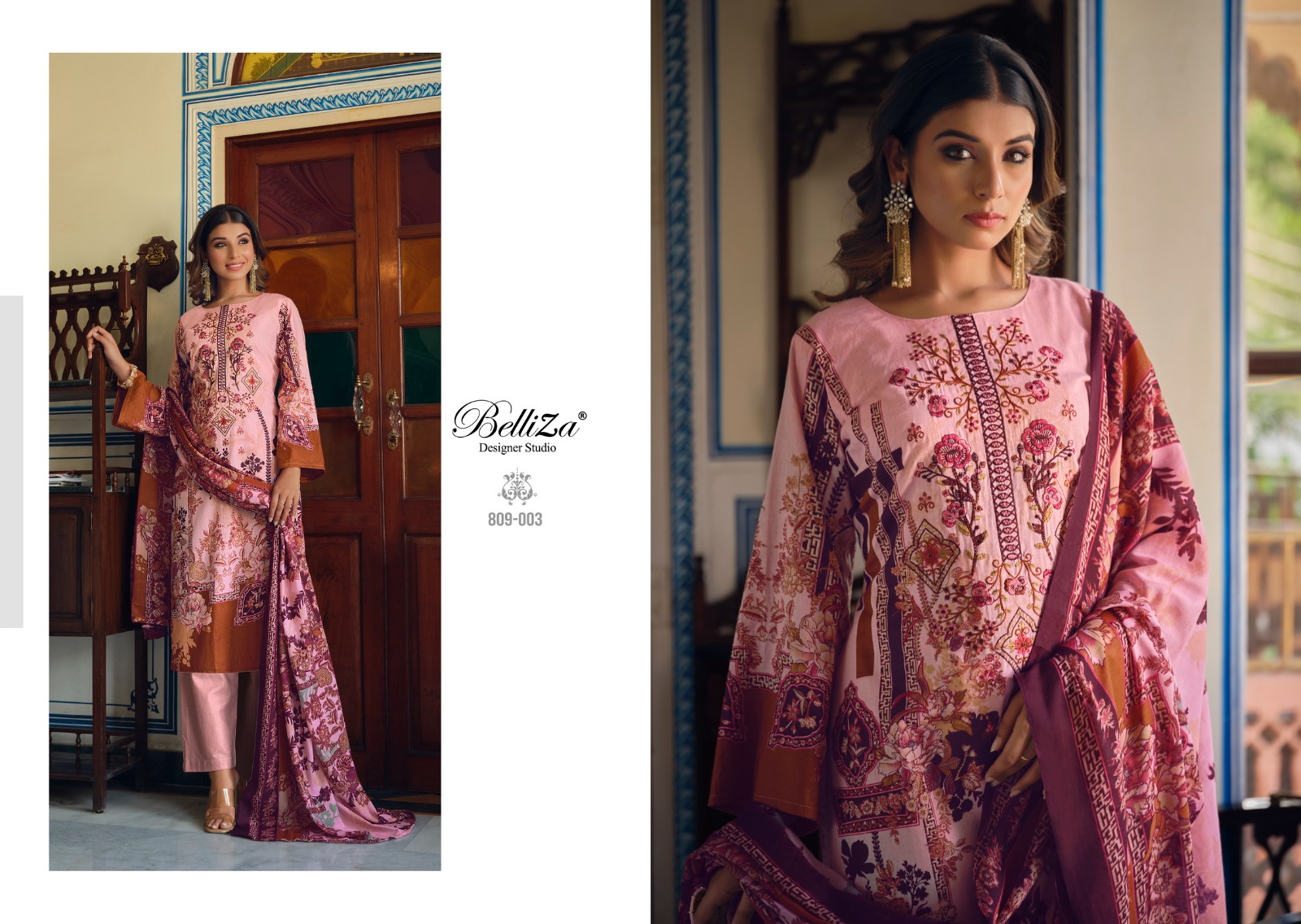 belliza designer studio naira vol 15 mal mal cotton catchy look salwar suit catalog