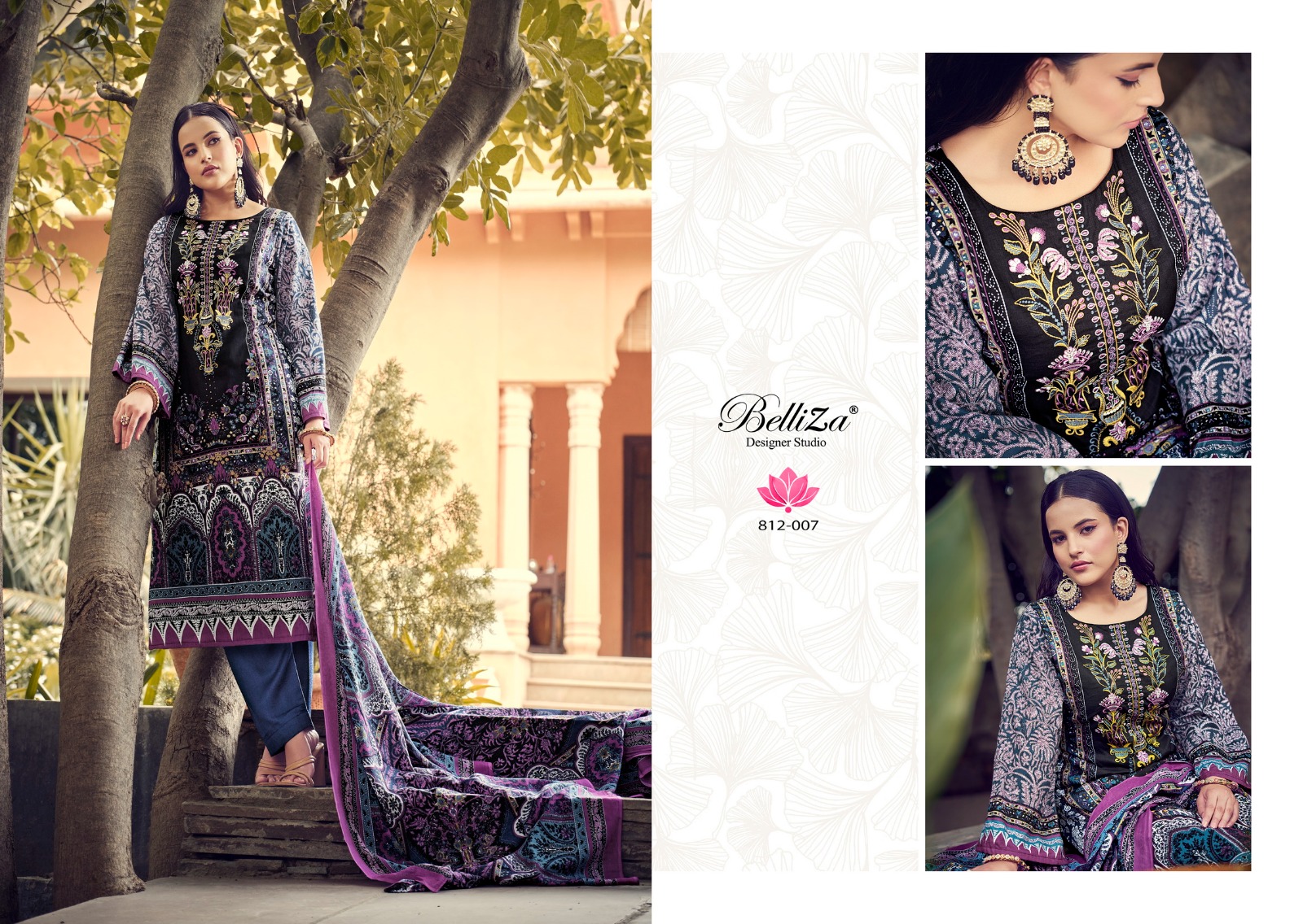 belliza designer studio naira vol 16 cotton exclusive print salwar suit catalog