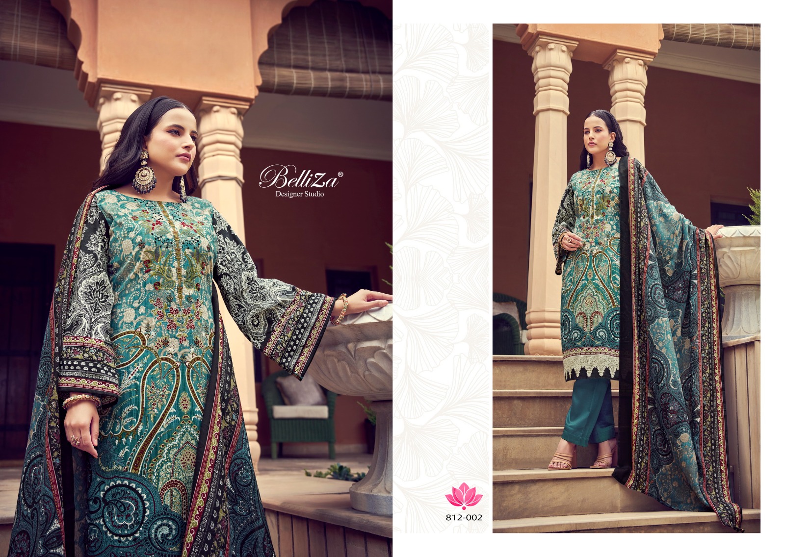 belliza designer studio naira vol 16 cotton exclusive print salwar suit catalog