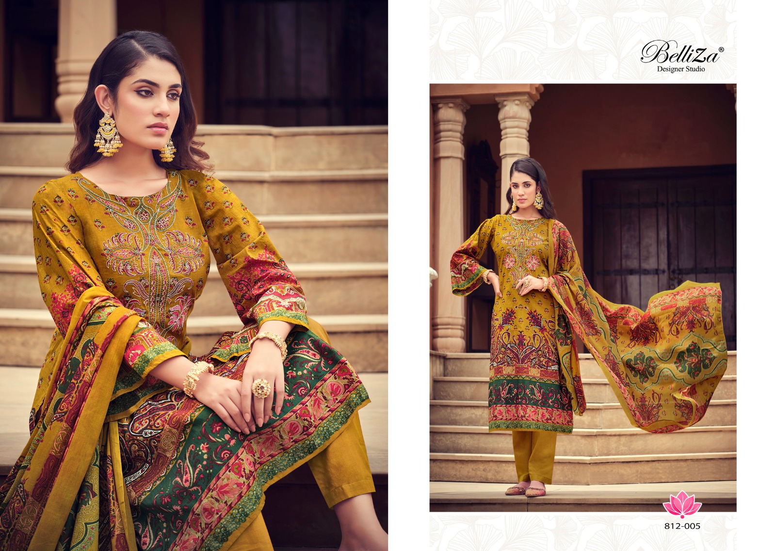 belliza designer studio naira vol 16 cotton exclusive print salwar suit catalog