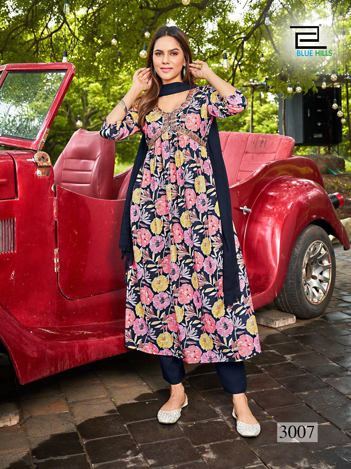 blue hills Dolphin Vol 3 rayon decent print kurti bottom with dupatta catalog