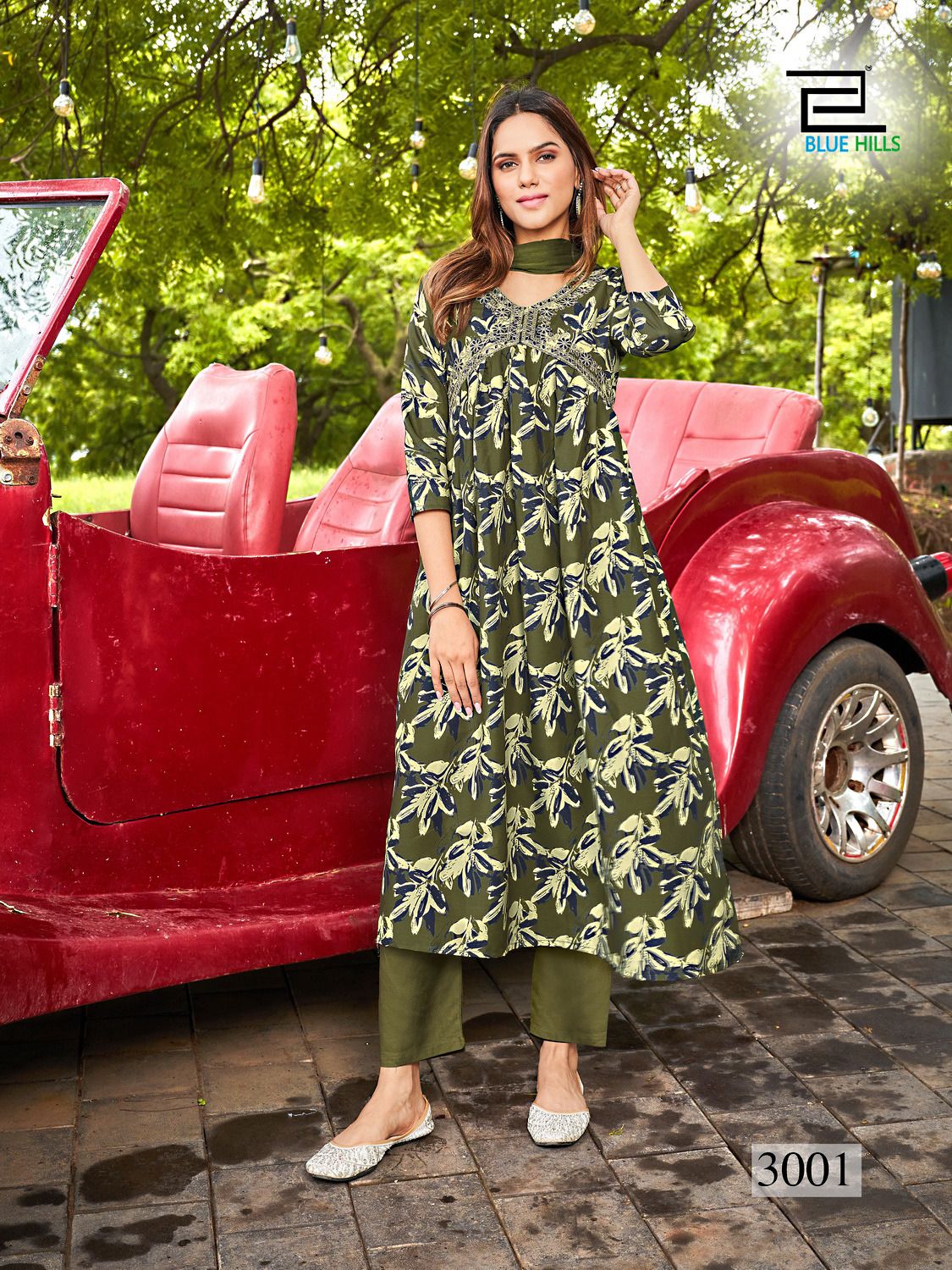 blue hills Dolphin Vol 3 rayon decent print kurti bottom with dupatta catalog